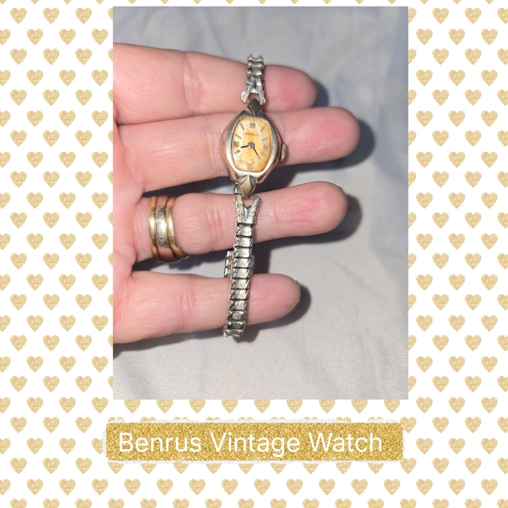 ❤️Benrus Silver & Gold Women's Watch Vintage
